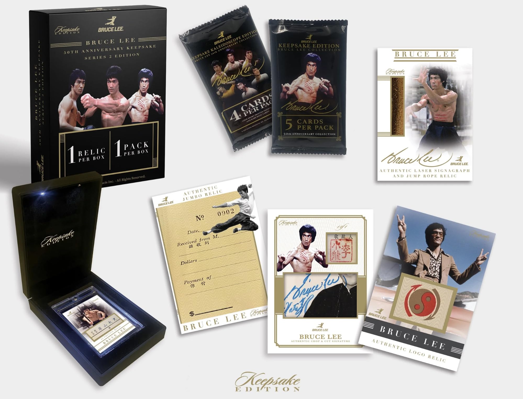 Amazon.com: Bruce Lee 50th Anniversary Keepsake Series 2 Edition